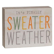 Sweater Weather Wood Block