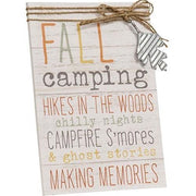 Fall Outdoor Words Wood Easel Sign