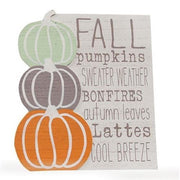 Fall Words Wood Easel Sign