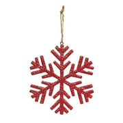 Metal Embossed Christmas Snowflakes  (3 Count Assortment)