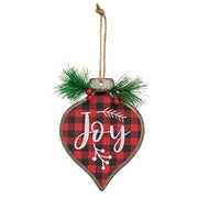 Joy Merry Peace Metal Ornament  (3 Count Assortment)