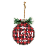 Joy Merry Peace Metal Ornament  (3 Count Assortment)