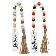 Believe Tassel Garland with Beads  (2 Count Assortment)