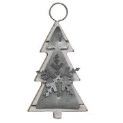 Galvanized Tree Ornament  (2 Count Assortment)