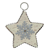 Galvanized Star Ornament  (2 Count Assortment)