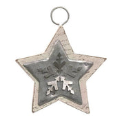 Galvanized Star Ornament  (2 Count Assortment)