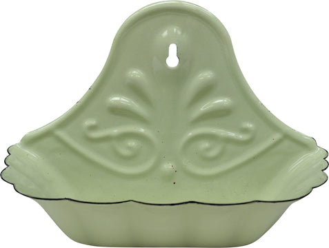 Green Retro Enamel Soap Dish