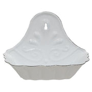 White Retro Enamel Soap Dish