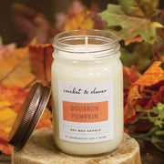 Bourbon Pumpkin Soy Jar Candle - 12 oz (Pack of 12)