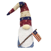 Patriotic Hanging Gnome with Flag