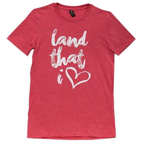 Land That I Love T-Shirt - Heather Red - Medium