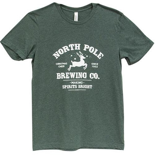 North Pole Brewing Co. T-Shirt - Heather Forest - Large