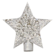 Whitewashed Star Tree Topper - 5"