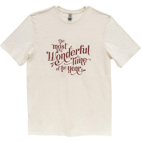 The Most Wonderful Time Of The Year T-Shirt - Natural - Medium