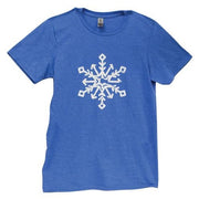 Snowflake T-Shirt - Heather Royal - Small