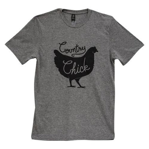 Country Chick T-Shirt - Heather Graphite - Large