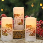 Christmas Cardinal LED Votive  (3 Count Assortment)