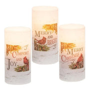 Christmas Cardinal LED Votive  (3 Count Assortment)