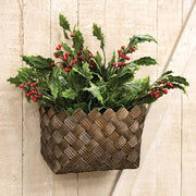 Rustic Tobacco Wall Basket