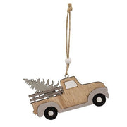 Nordic Wooden Truck With Tree Ornament