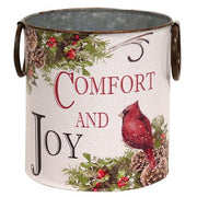Merry and Bright Cardinal Buckets (Set of 2)
