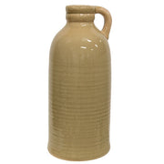 Tall Tan Porcelain Jug with Handle