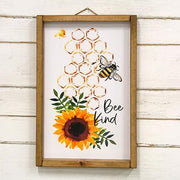 Bee Kind Sunflower Frame