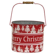 Merry Christmas Oval Pails (Set of 3)