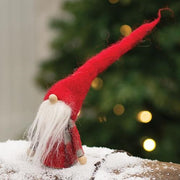 Sm Felted Santa Gnome with Long Hat