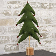 Large Felted Christmas Tree with Red Ball