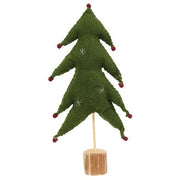 Large Felted Christmas Tree with Red Ball