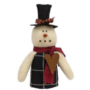 Jimmy Snowman with Top Hat & Rusty Heart