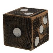 Distressed Wooden Dice (Set of 2)