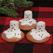 Resin Melting Marshmallow Snowman Cookie  (3 Count Assortment)