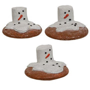 Resin Melting Marshmallow Snowman Cookie  (3 Count Assortment)