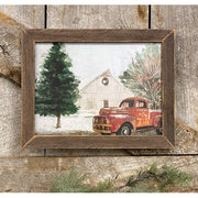 Rusty Red Christmas Framed Print - 12" x 16"