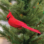 Mini Feathered Cardinal Clip