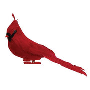 Mini Feathered Cardinal Clip