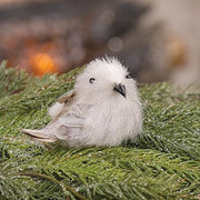 White Sisal Bird Clip Ornament