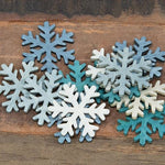 Cool Blue Winter Snowflake Bowl Filler - 1.5"  (3 Count Assortment)