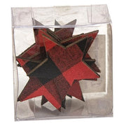 Red/Black Plaid Star Bowl Filler (Set of 10)