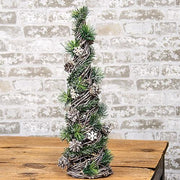 Woodland Snowy Pine Cone Tree - Large