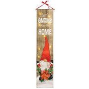 Gnome Place Like Home Banner with LED Lights