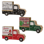 Christmas Truck with LED Lights  (3 Count Assortment)