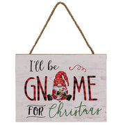 Christmas Gnome Wooden Sign  (2 Count Assortment)