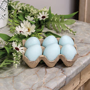 Pastel Blue Egg Crate (Set of 6)