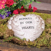 Resin "Always In Our Hearts" Winged Heart Memorial