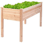 49'' x 23'' x 30''  Wooden Raised Vegetable Garden Bed - Color: Natural