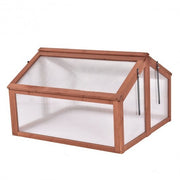 Double Box Garden Wooden Greenhouse