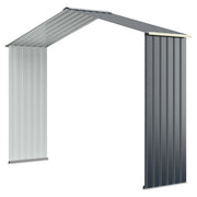 Outdoor Storage Shed Extension Kit-Gray